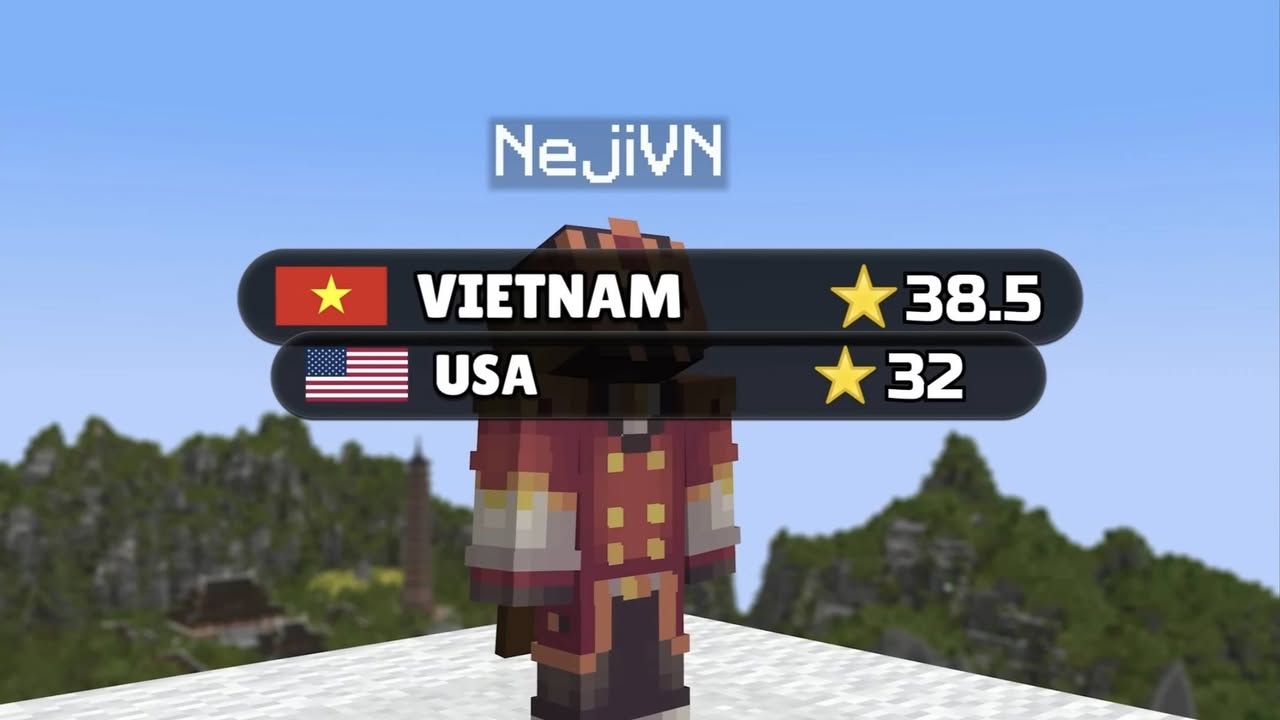 Review map Minecraft Việt Nam vô địch giải MrBeast: Quy mô hùng vĩ, chi tiết đến từng ngọn cỏ.